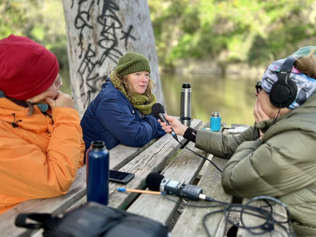 Meg Elkins talks with the Blue Room.